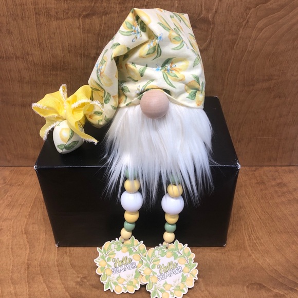 Lemon Blossoms Gnome Beaded Legs Reduced Shipping - Picture 1 of 4